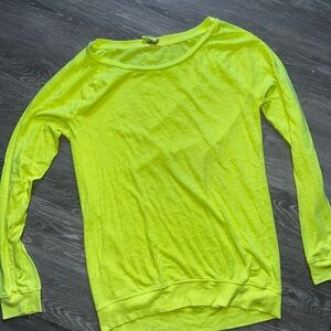 Neon Yellow Long Sleeve PINK Women's long sleeve
